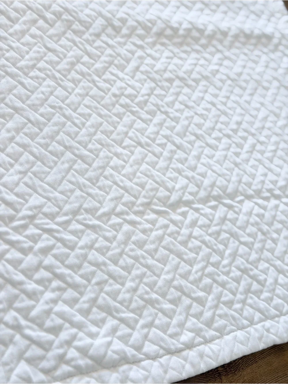 Set of 2 JC Penney Liz Claiborne Quilted Pillow Shams. King | Cotton | NWOT